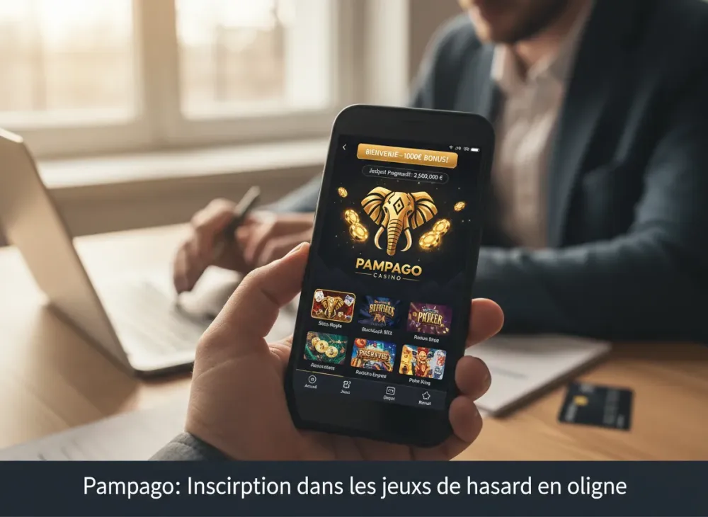 Pampago inscription dans les jeux de hasard en ligne